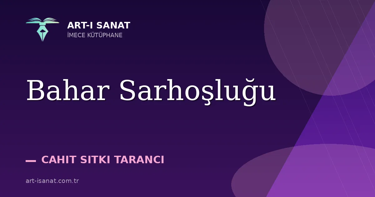 Bahar Sarhoşluğu