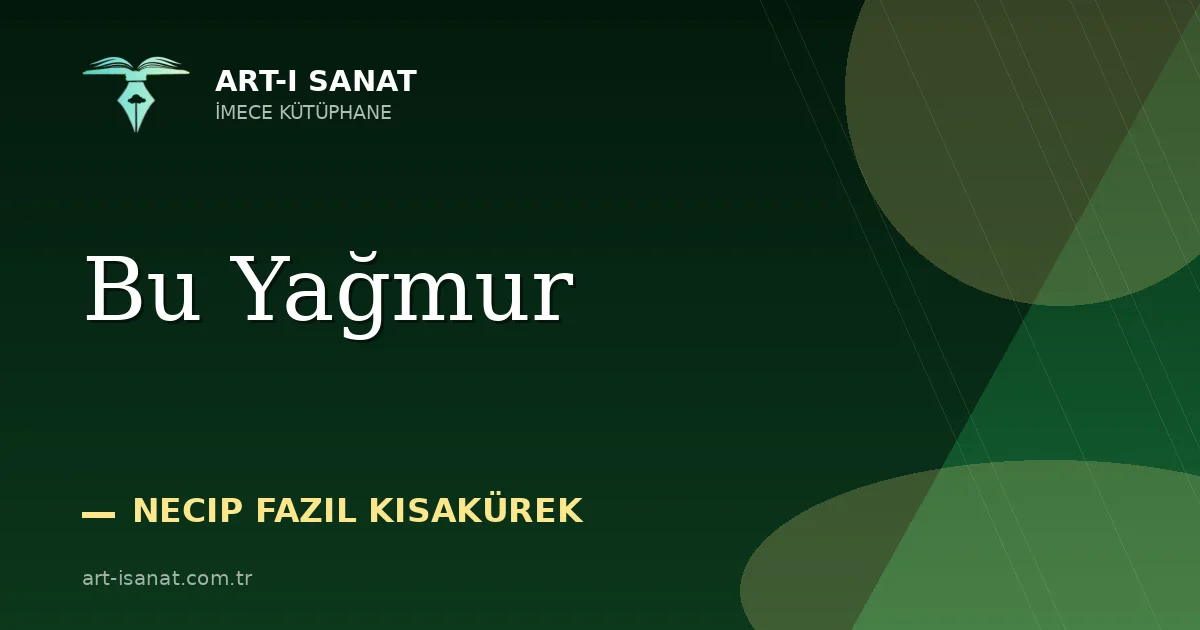 Bu Yağmur