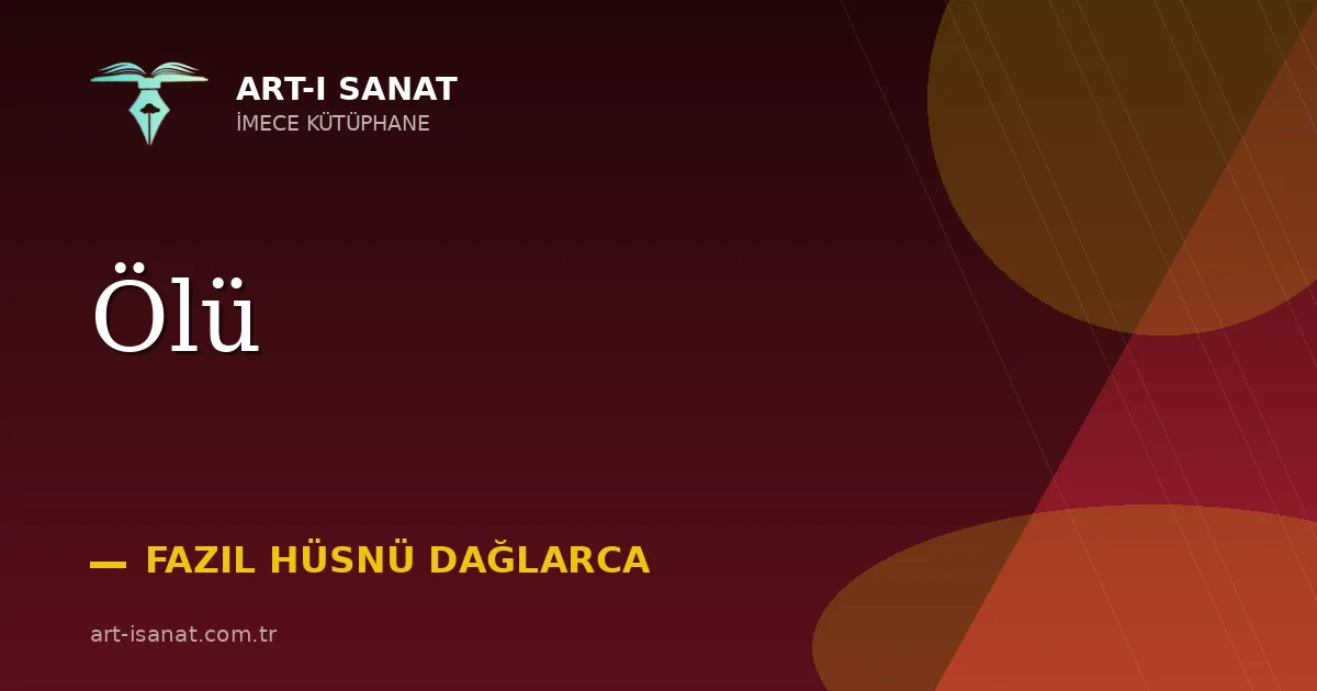 Ölü