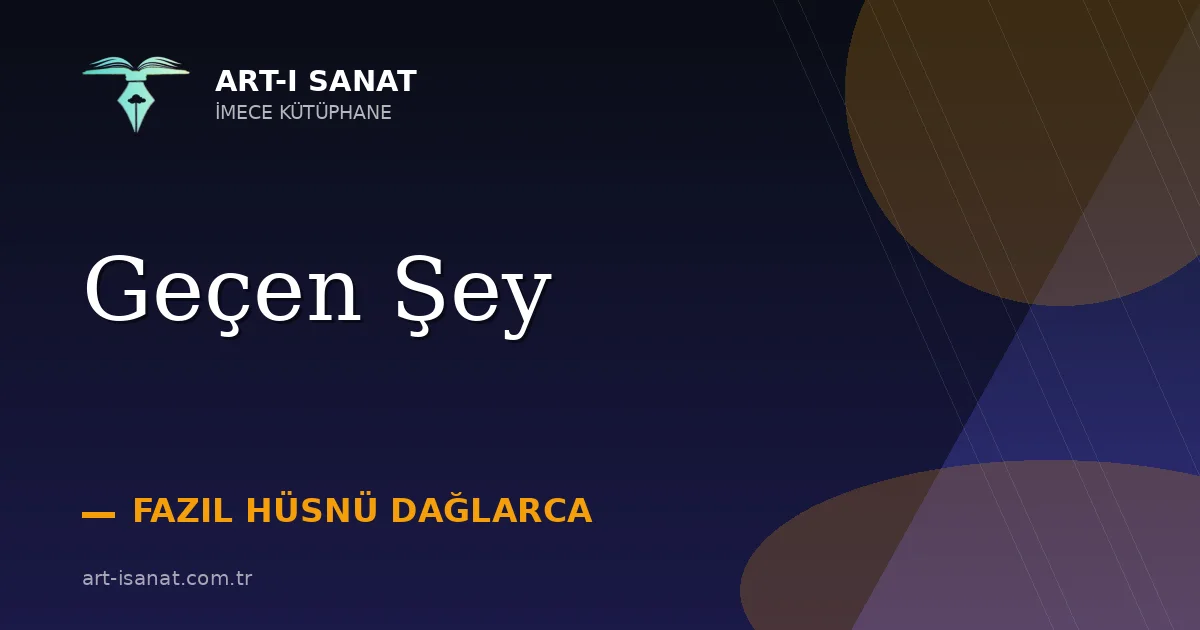 Geçen Şey