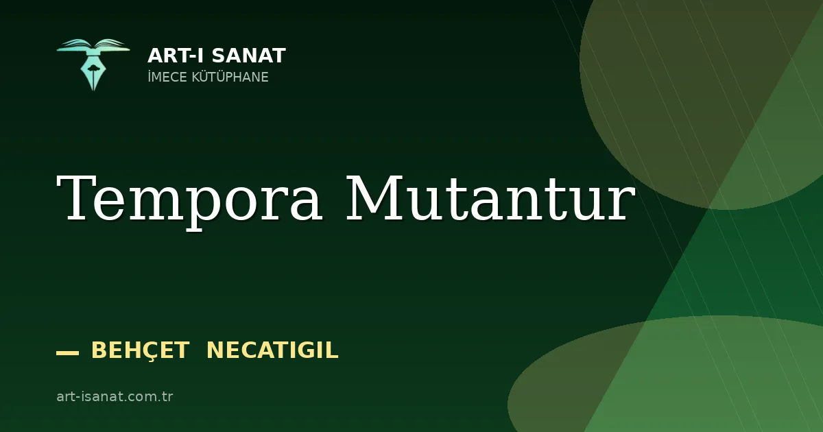 Tempora Mutantur