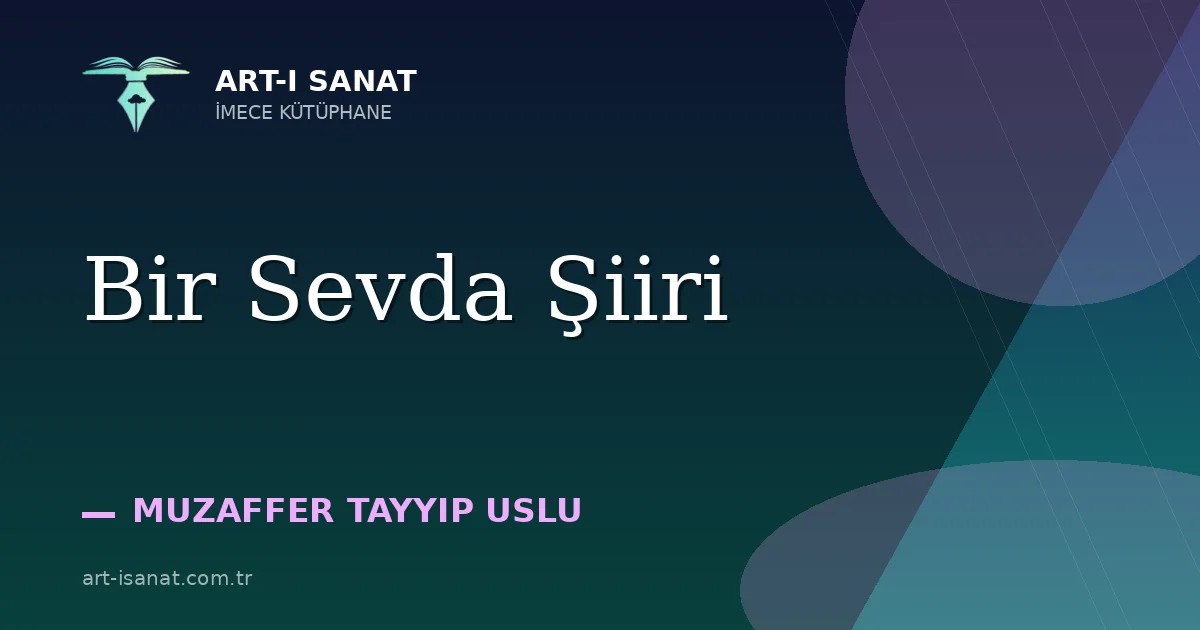 Bir Sevda Şiiri