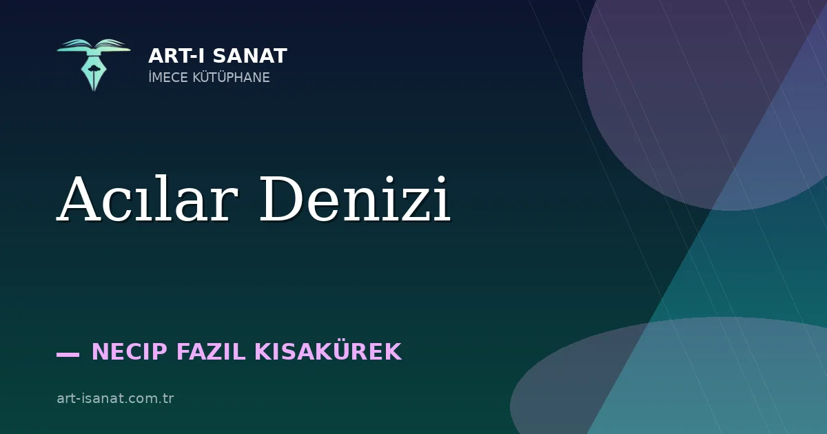 Acılar Denizi