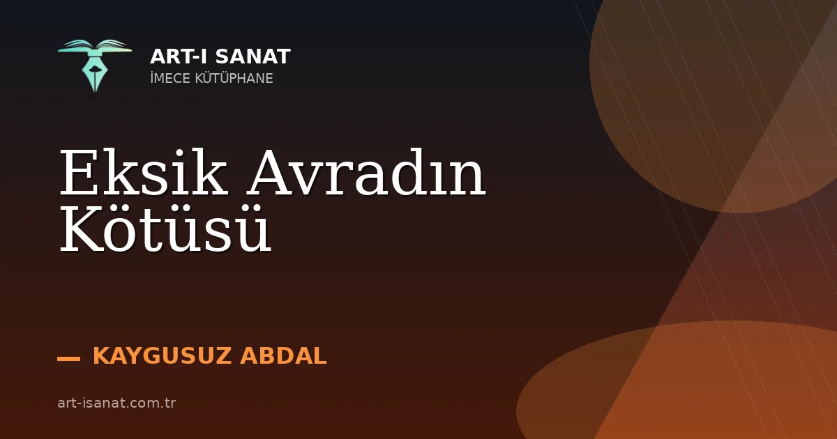 Eksik Avradın Kötüsü