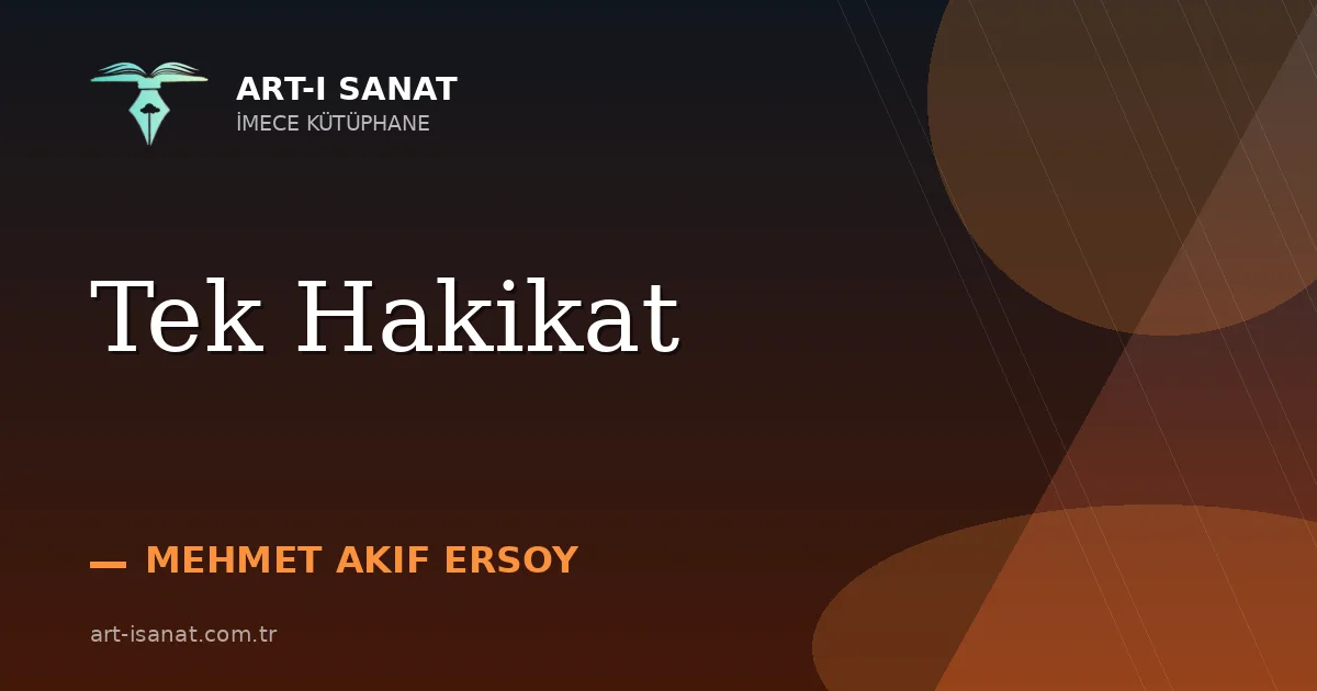 Tek Hakikat