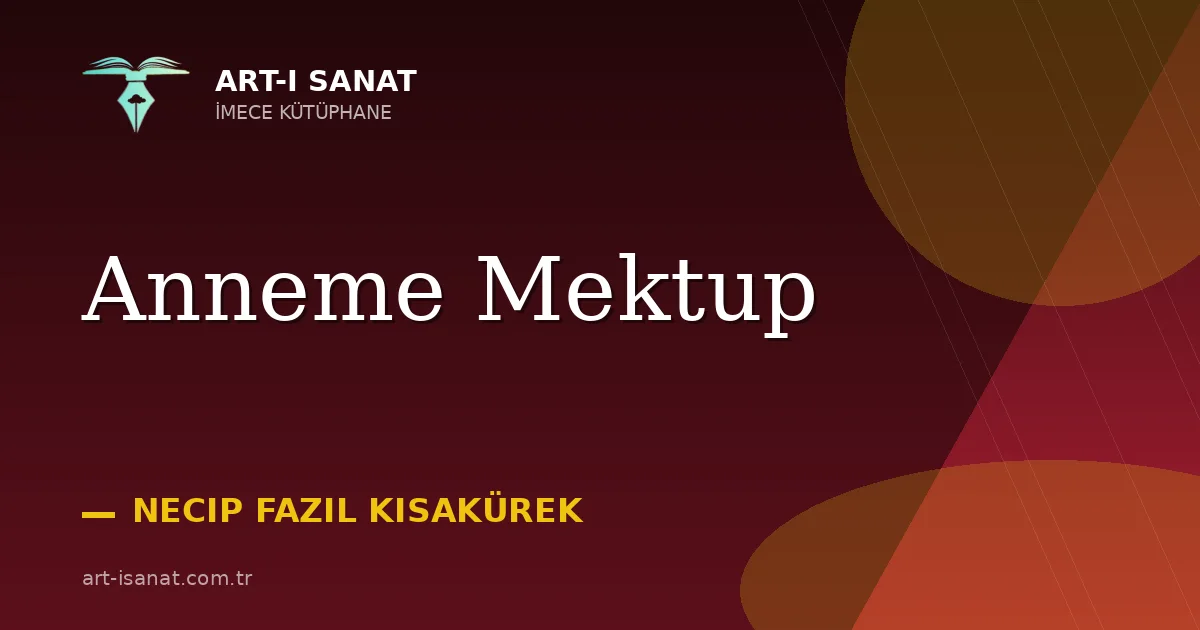 Anneme Mektup