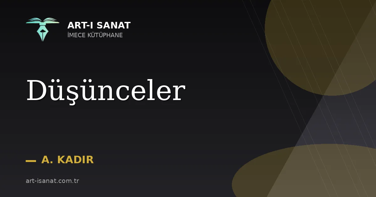 Düşünceler