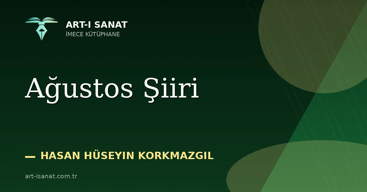 Ağustos Şiiri