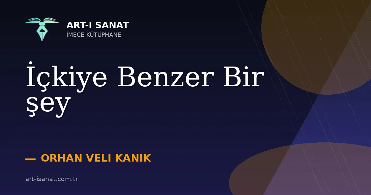 İçkiye Benzer Bir şey