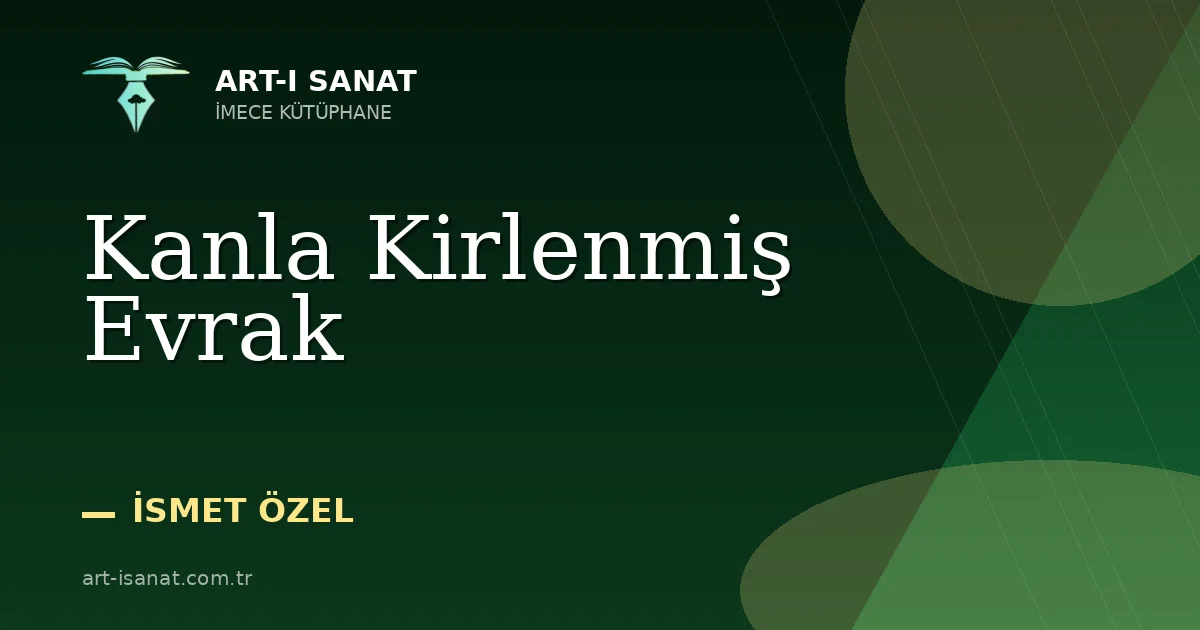Kanla Kirlenmiş Evrak