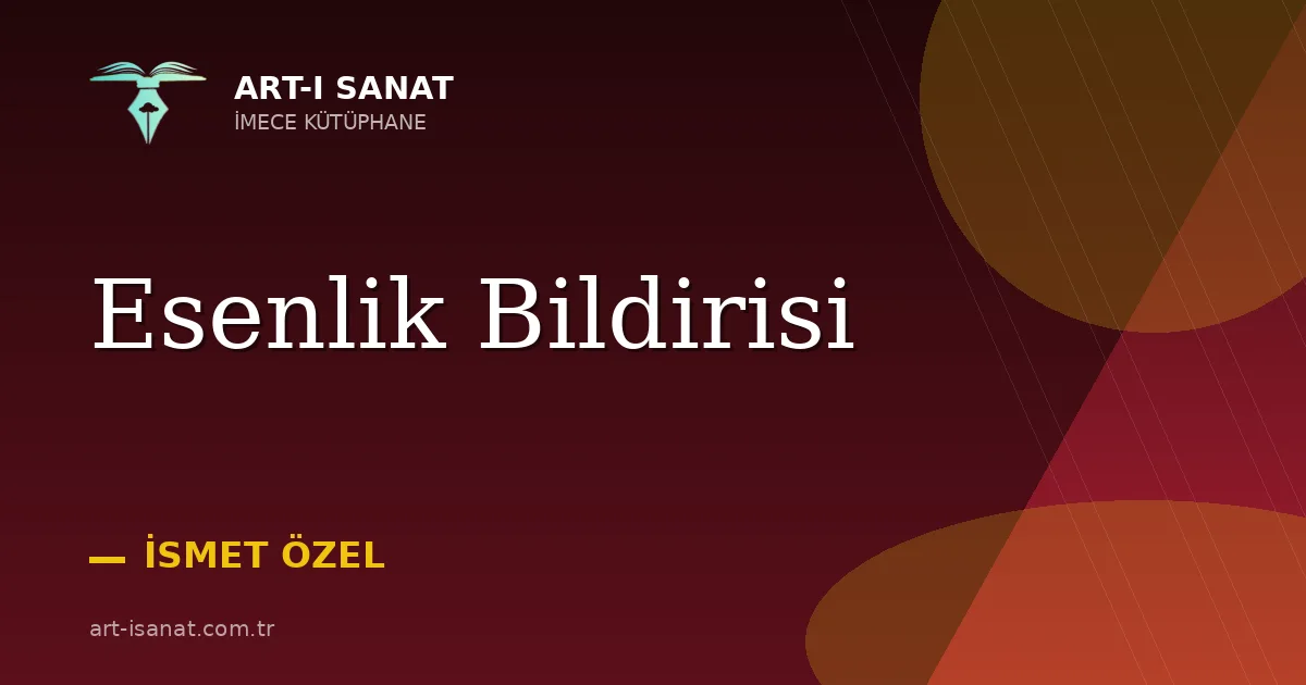 Esenlik Bildirisi