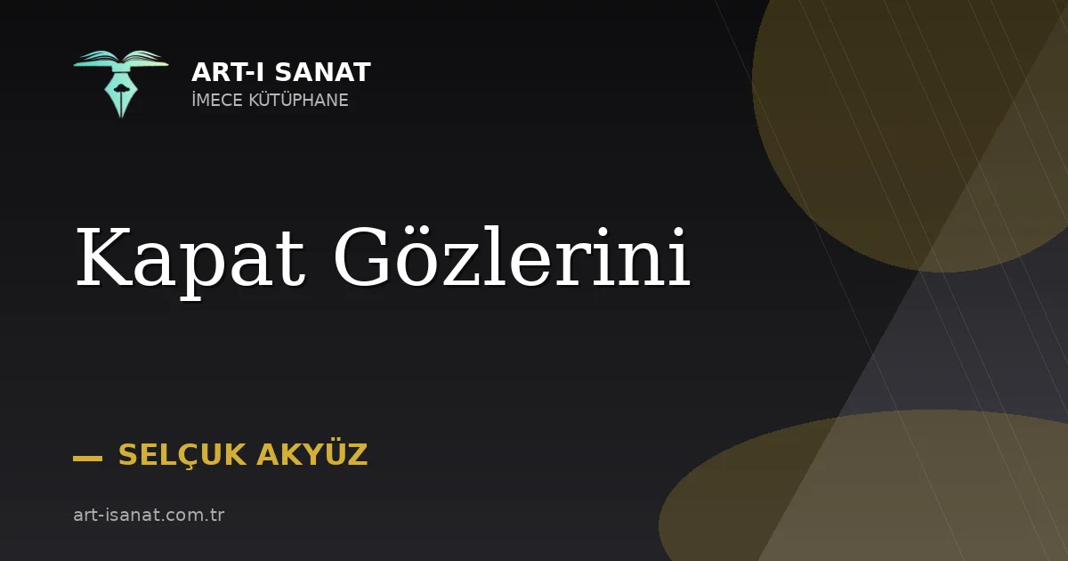 Kapat Gözlerini