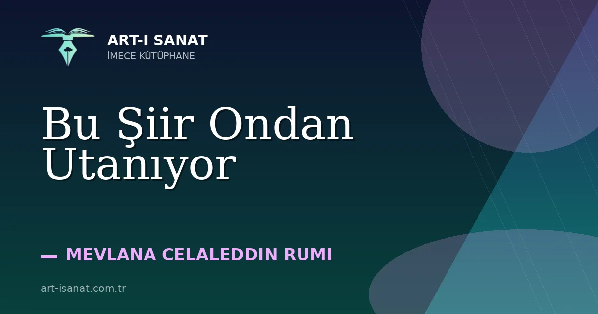 Bu Şiir Ondan Utanıyor