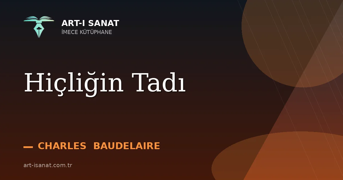 Hiçliğin Tadı