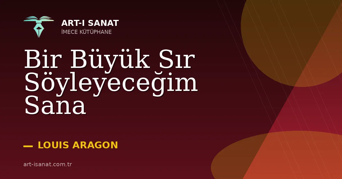 Bir Büyük Sır Söyleyeceğim Sana