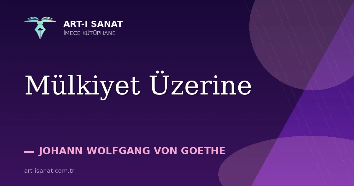 Mülkiyet Üzerine