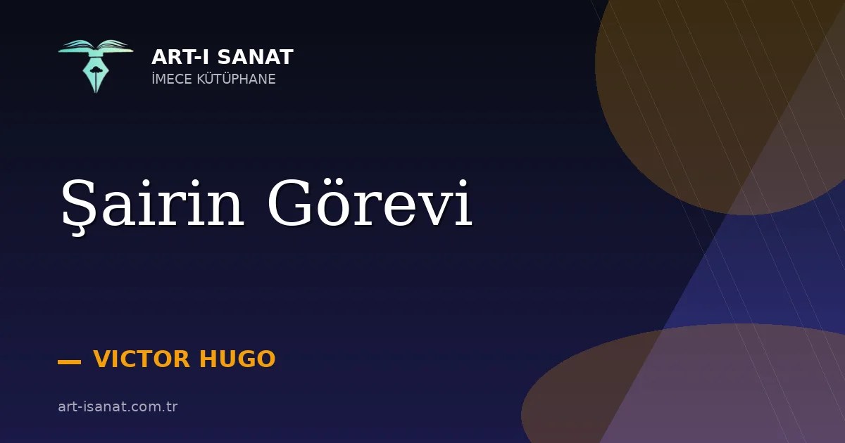 Şairin Görevi