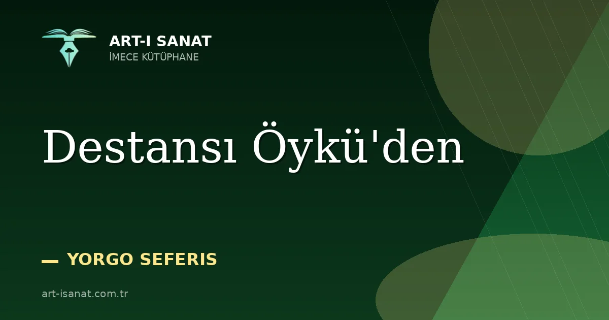 Destansı Öykü'den