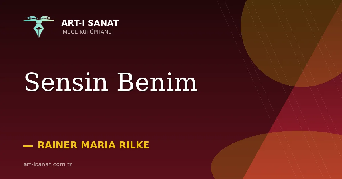 Sensin Benim