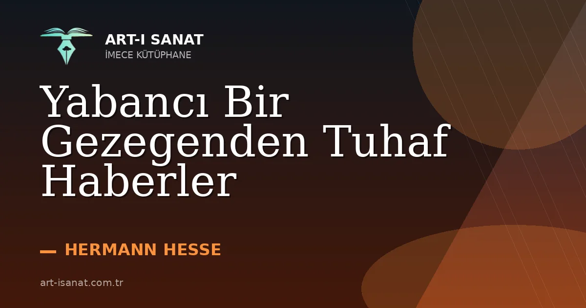 Yabancı Bir Gezegenden Tuhaf Haberler