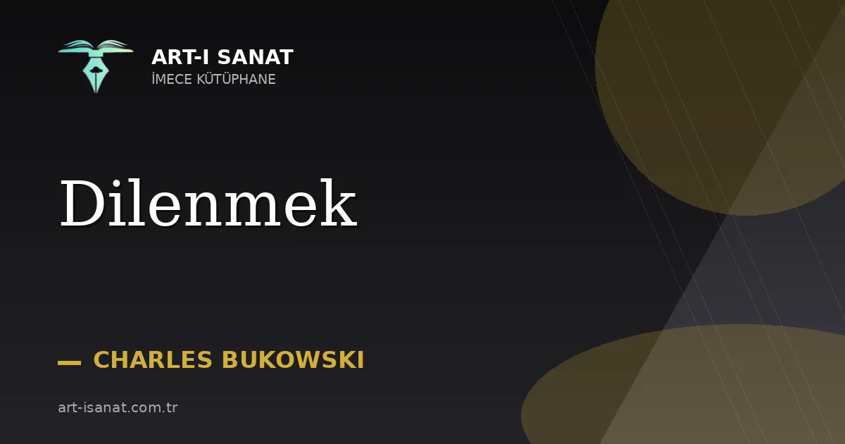 Dilenmek