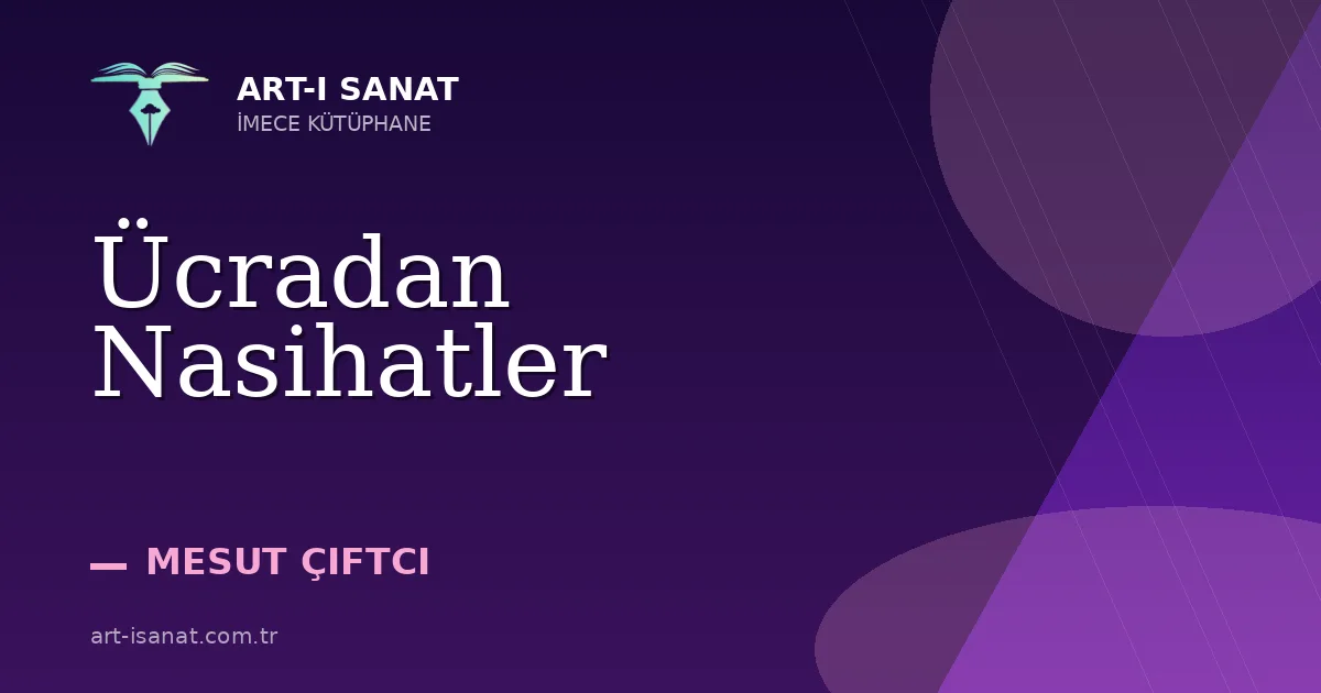 Ücradan Nasihatler