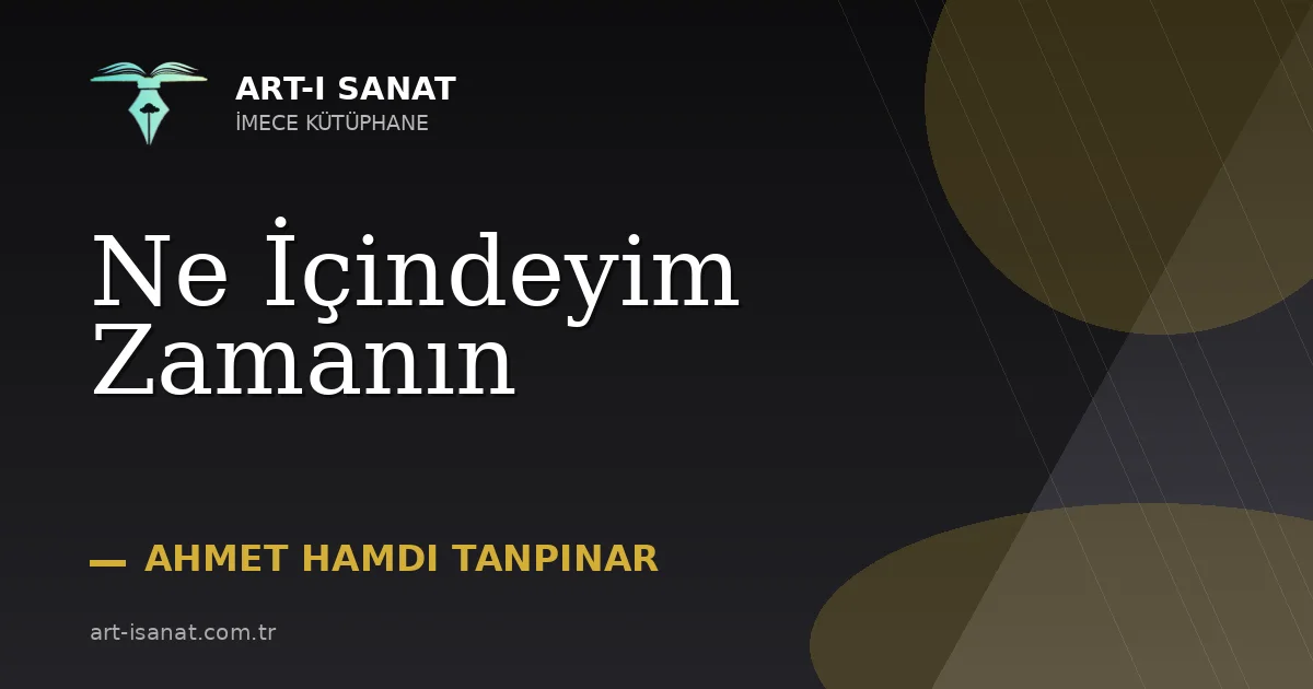 Ne İçindeyim Zamanın