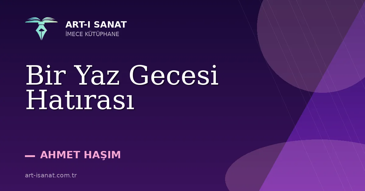 Bir Yaz Gecesi Hatırası