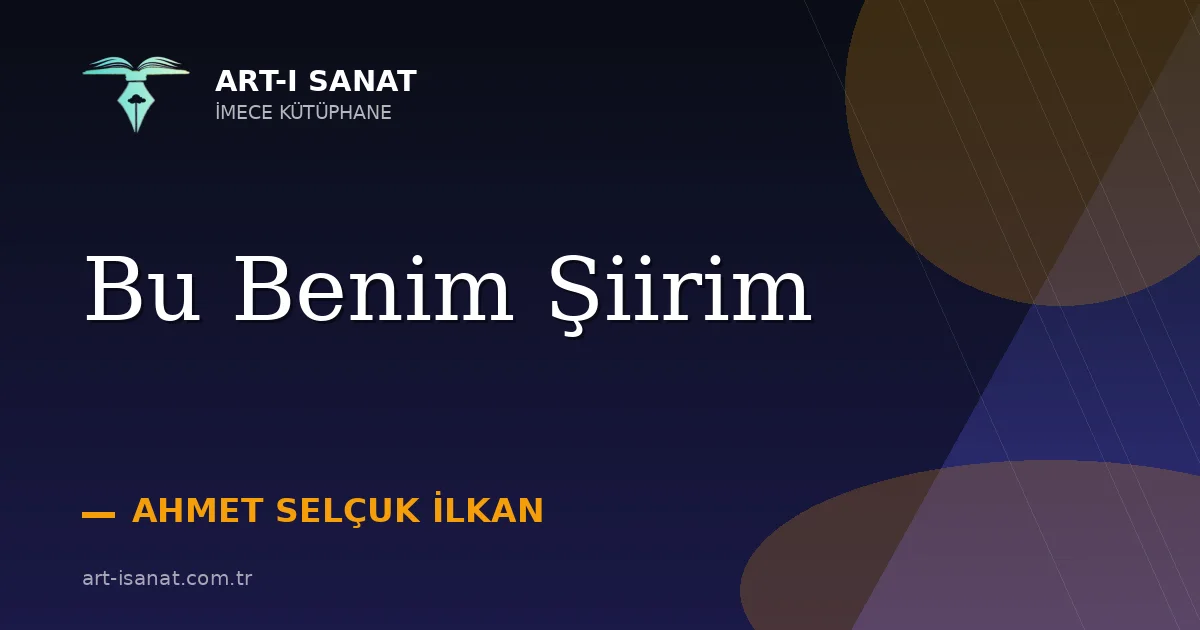 Bu Benim Şiirim