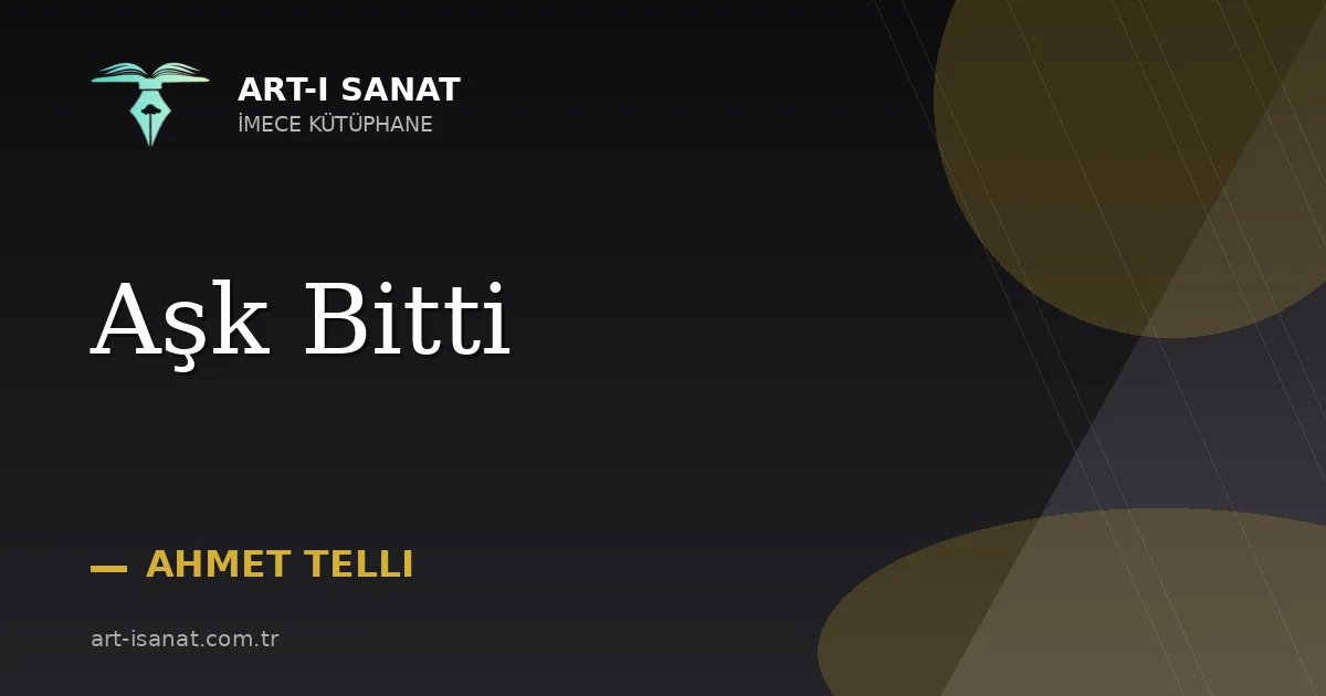 Aşk Bitti