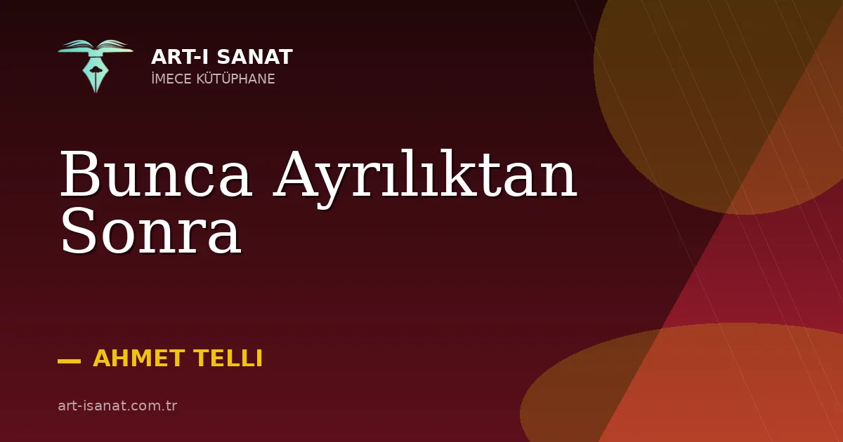 Bunca Ayrılıktan Sonra
