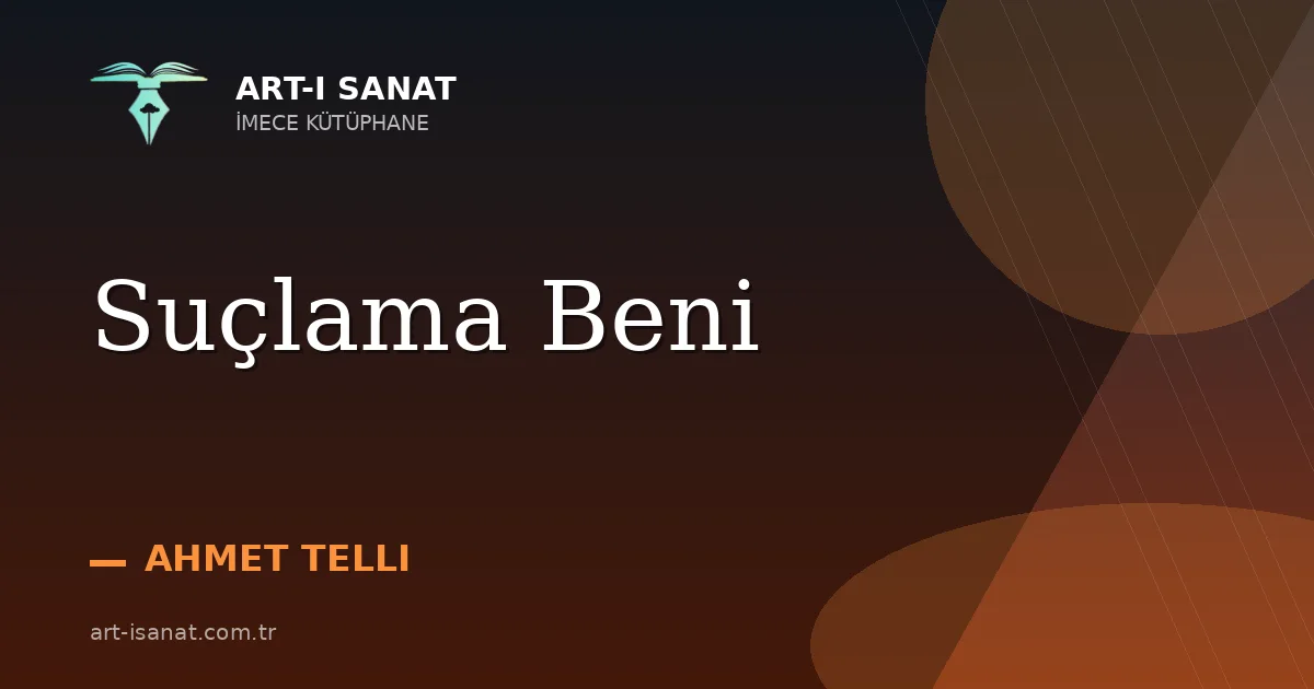 Suçlama Beni