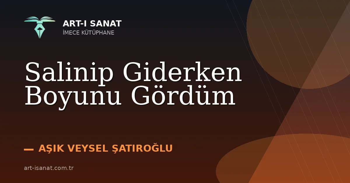 Salinip Giderken Boyunu Gördüm