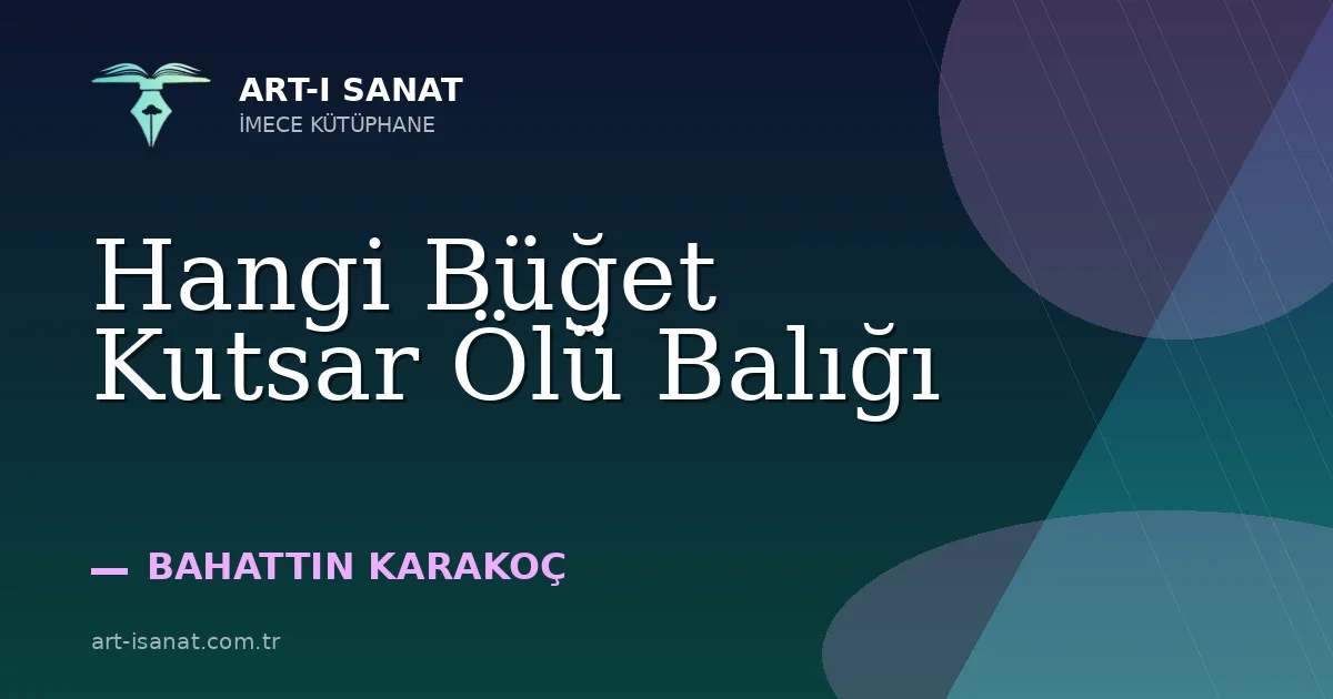 Hangi Büğet Kutsar Ölü Balığı