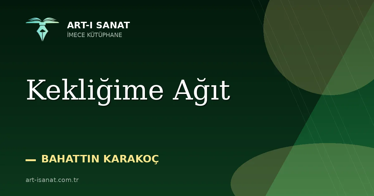 Kekliğime Ağıt