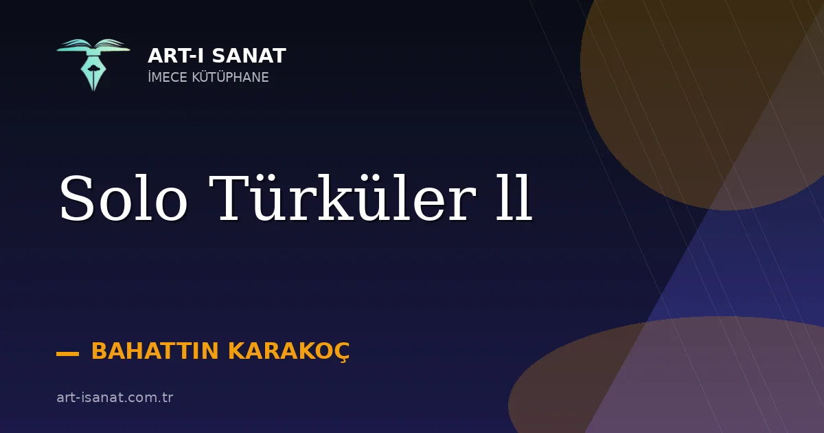 Solo Türküler ll