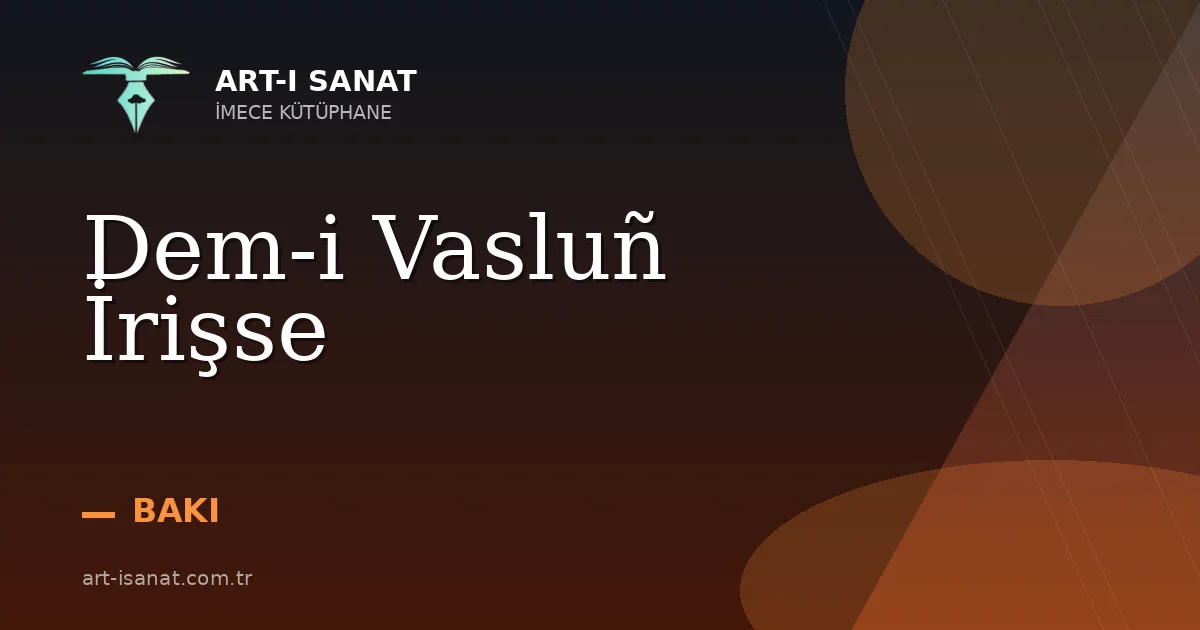Dem-i Vasluñ İrişse