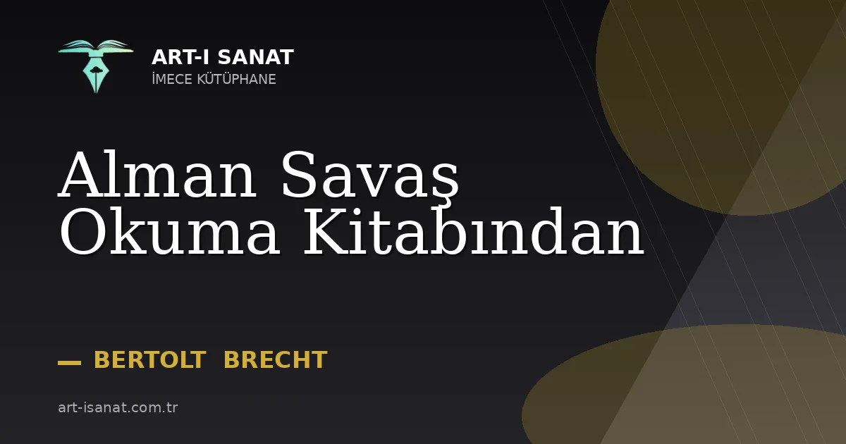 Alman Savaş Okuma Kitabından