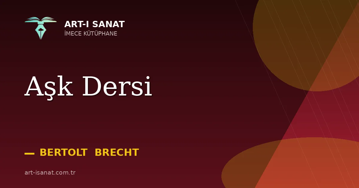Aşk Dersi