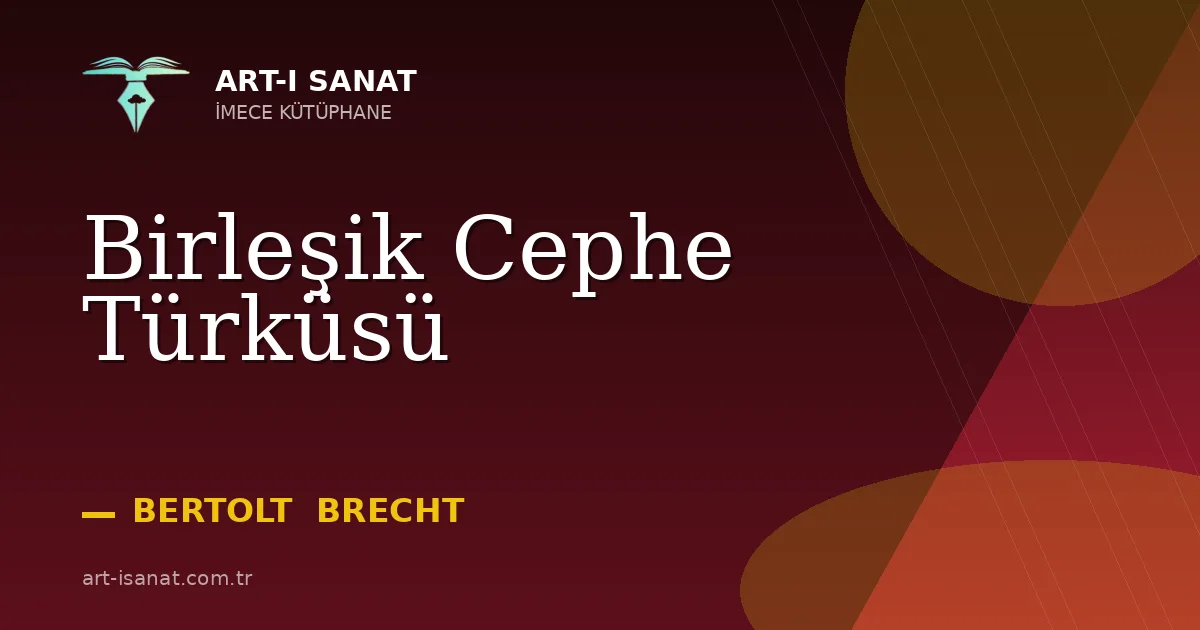 Birleşik Cephe Türküsü