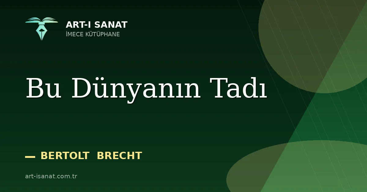 Bu Dünyanın Tadı