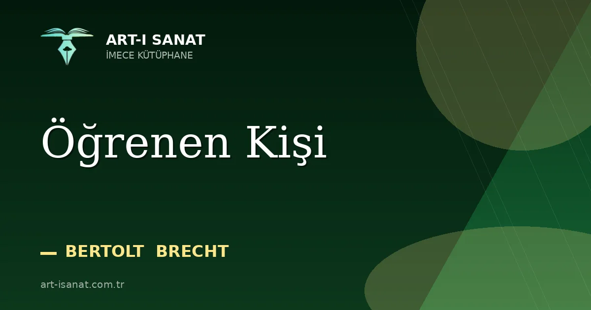 Öğrenen Kişi