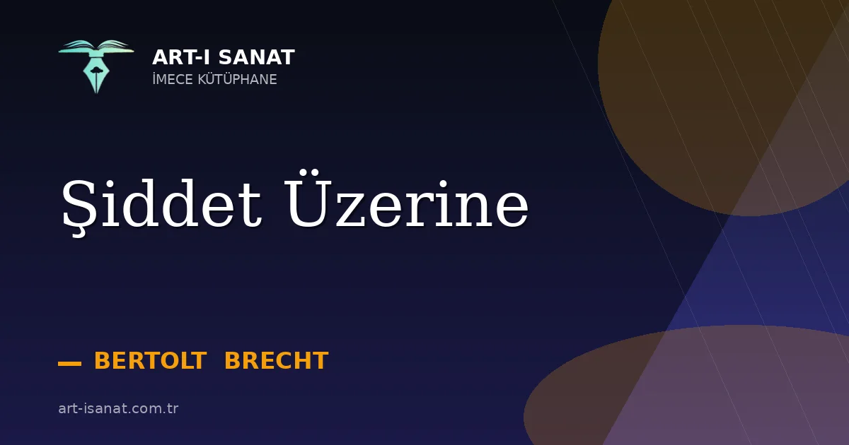 Şiddet Üzerine
