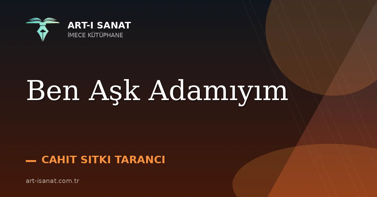 Ben Aşk Adamıyım