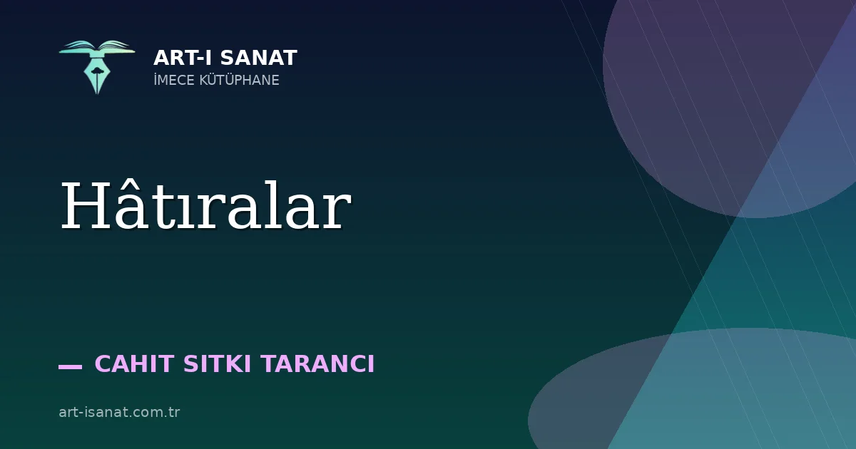 Hâtıralar