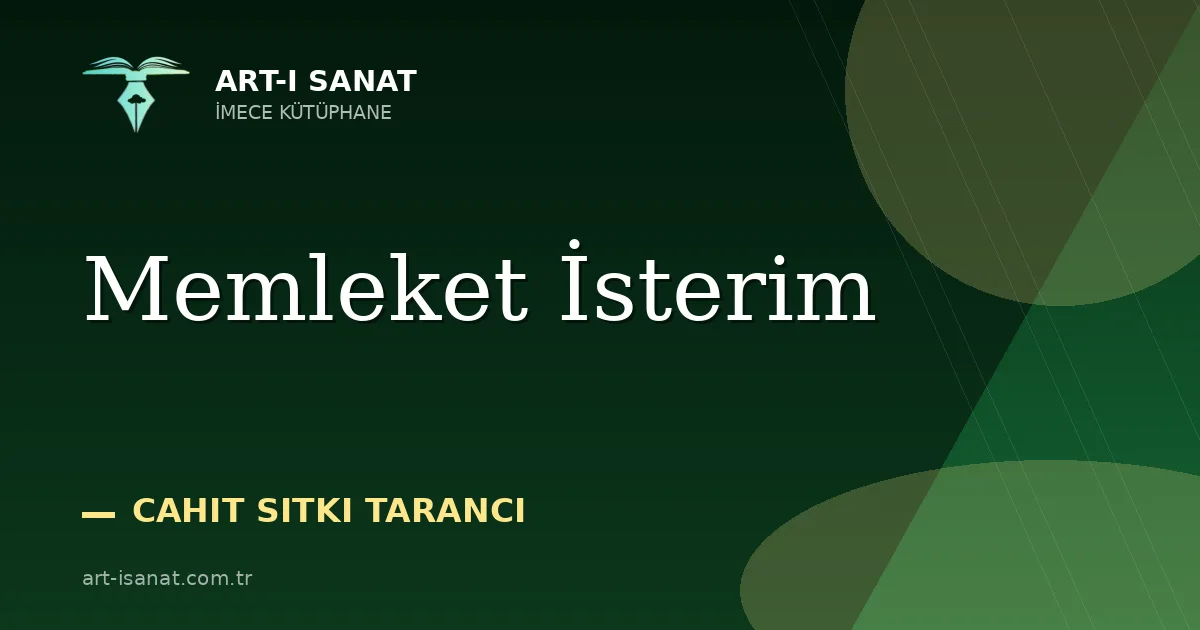 Memleket İsterim