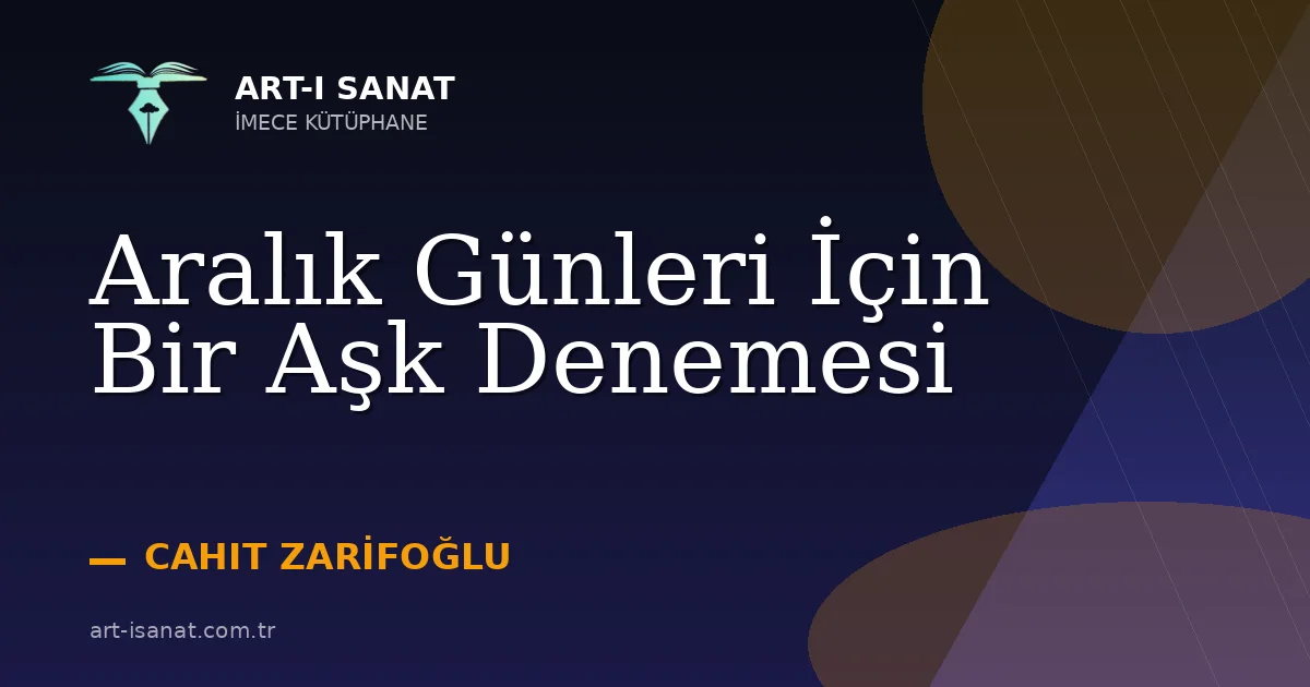 Aralık Günleri İçin Bir Aşk Denemesi