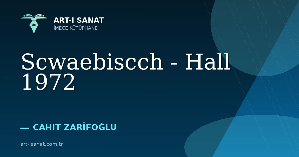 Scwaebiscch - Hall 1972
