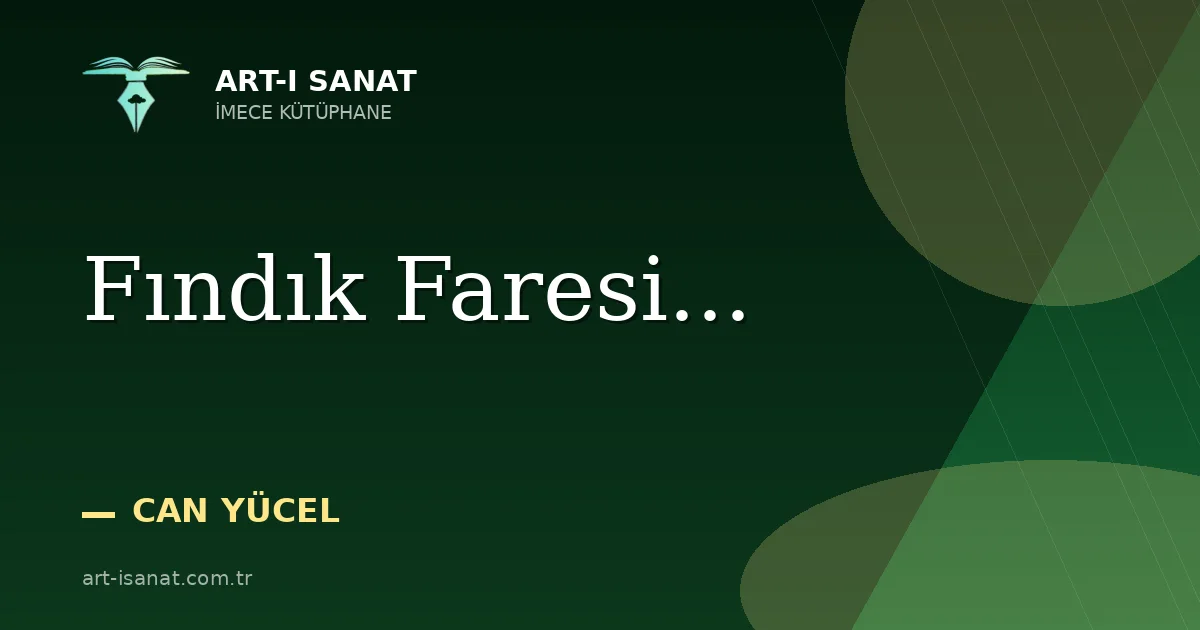 Fındık Faresi...