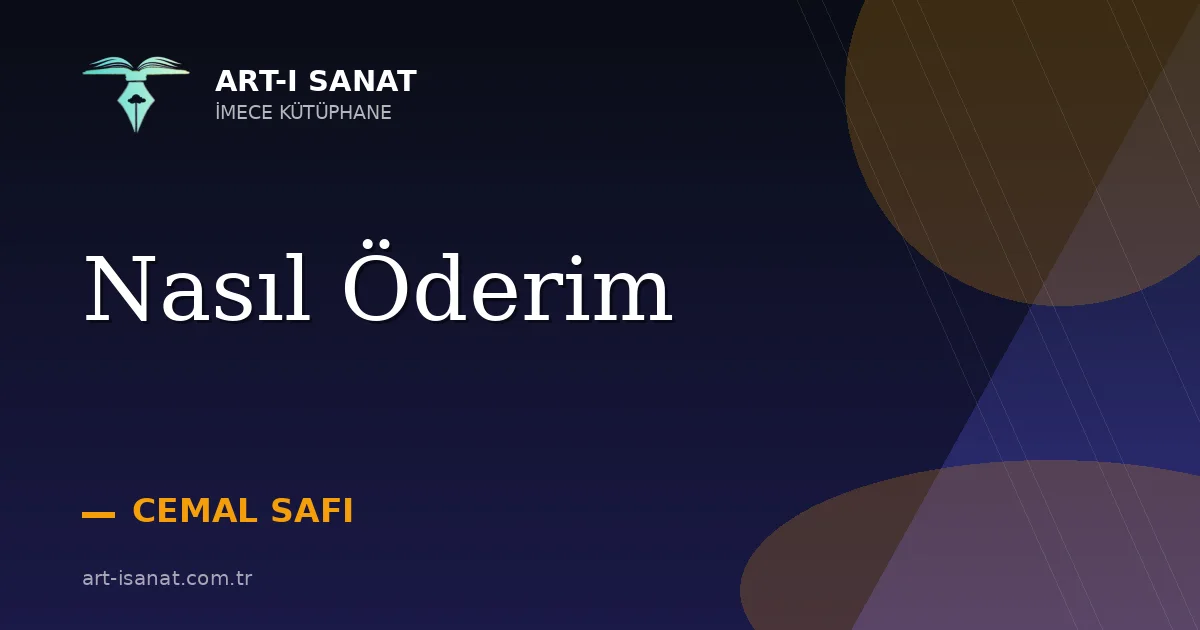 Nasıl Öderim